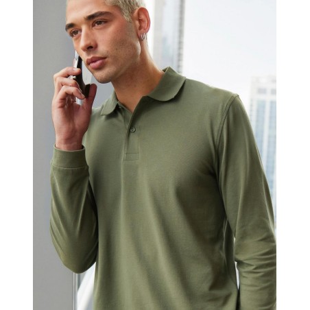 POLO B&C MY POLO 180GR COTTON HOMBRE M.LARGA