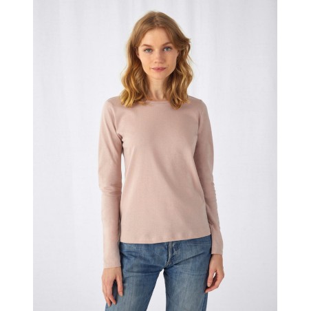 CAMISETA B&C #E150 150GR COTTON MUJER M.LARGA