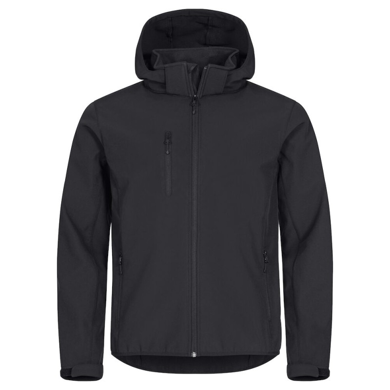 CHAQUETA CLIQUE SOFTSHELL 280GR PES-R CAPUCHA HOMBRE