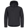 CHAQUETA CLIQUE SOFTSHELL 280GR PES-R CAPUCHA HOMBRE