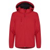 CHAQUETA CLIQUE SOFTSHELL 280GR PES-R CAPUCHA JUNIOR