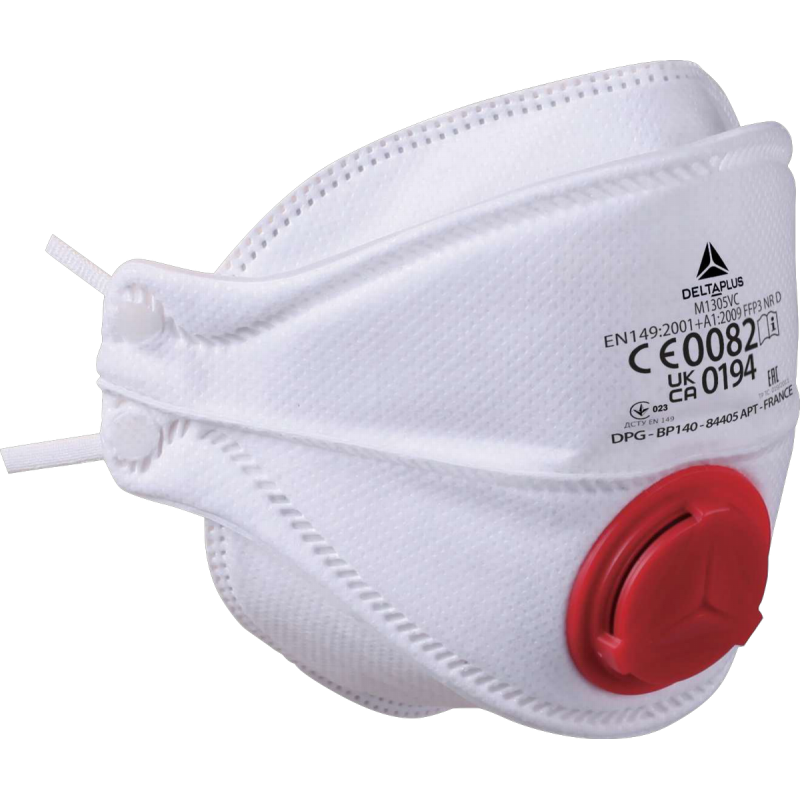 MASCARILLA PLEGABLE M1305V FFP3+V+D CON VALVULA [CAJA 10U]