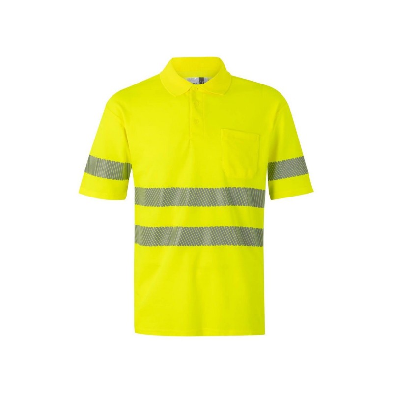 POLO HI-VIZ POLYCOTTON 150G MONOCOLOR CI-SEG M.CORTA