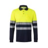POLO HI-VIZ POLYCOTTON 150G COMBI CI-SEG M.LARGA