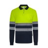 POLO HI-VIZ PES RECICLADO 140G COMBI CI-SEG M.LARGA