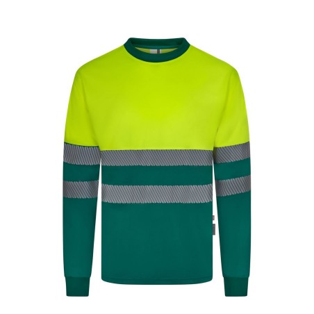 CAMISETA HI-VIZ POLYCOTTON 150GR COMBI CI-SEG M.LARGA