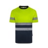 CAMISETA HI-VIZ PES RECICLADO 140G COMBI CI-SEG M.CORTA