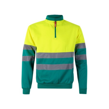 SUDADERA HI-VIZ PES 300GR COMBI ½CREM