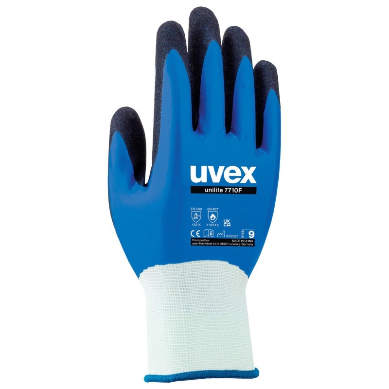 GUANTE UVEX UNILITE 7710F PES+NBR+GRIP FULL