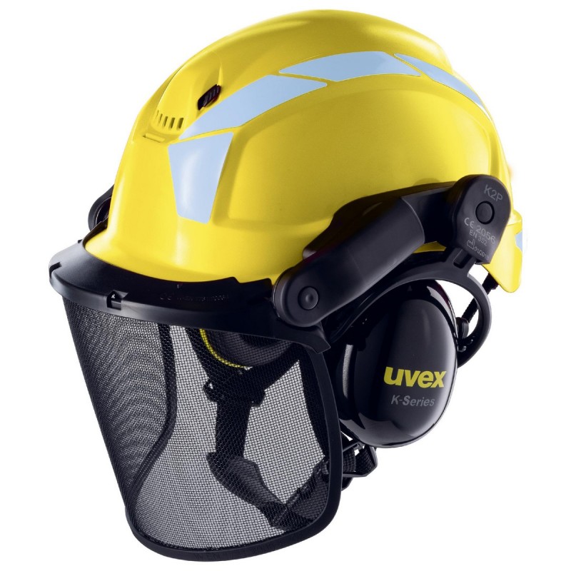 CASCO UVEX PHEOS FORESTRY OREJERAS+PANTALLA AMARILLO