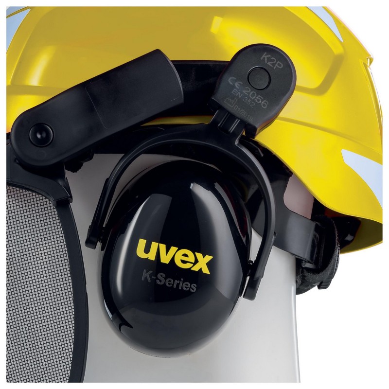 CASCO UVEX PHEOS FORESTRY OREJERAS+PANTALLA AMARILLO