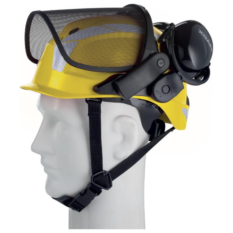 CASCO UVEX PHEOS FORESTRY OREJERAS+PANTALLA AMARILLO