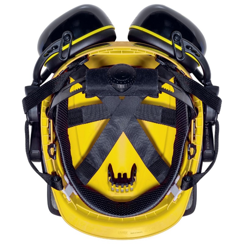 CASCO UVEX PHEOS FORESTRY OREJERAS+PANTALLA AMARILLO