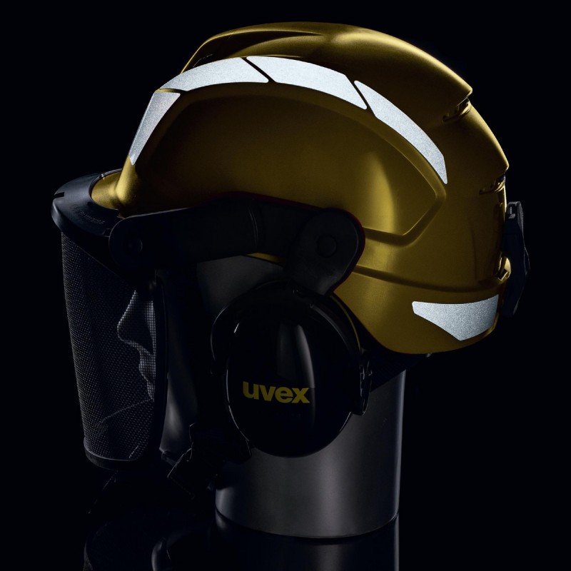 CASCO UVEX PHEOS FORESTRY OREJERAS+PANTALLA AMARILLO