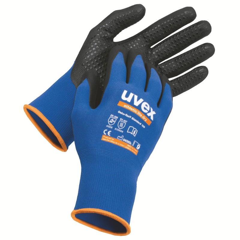 GUANTE UVEX ATHLETIC LITE PA+NBR FOAM+DOTS