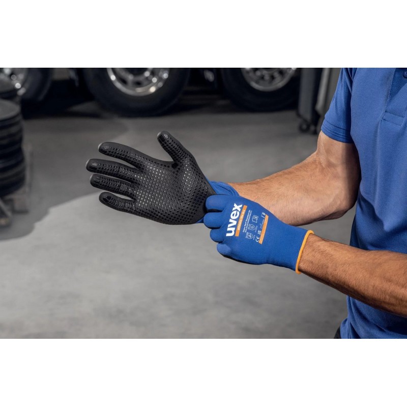 GUANTE UVEX ATHLETIC LITE PA+NBR FOAM+DOTS