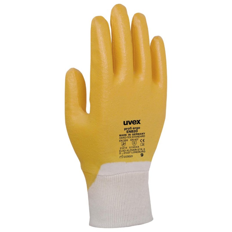 GUANTE UVEX CONTACT ERGO ENB20 COT+NBR FULL