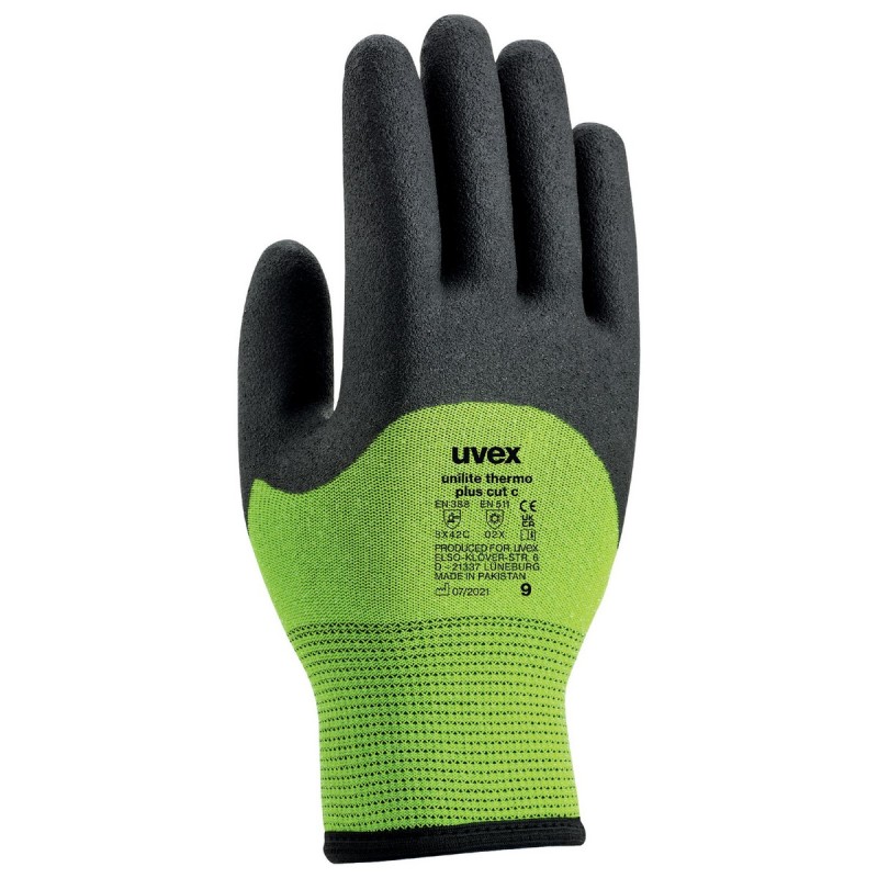 GUANTE UVEX UNILITE THERMO CUT:C FIBERG+POLY