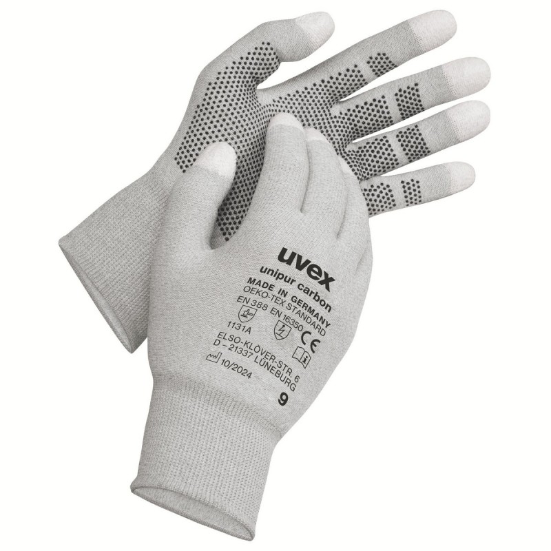 GUANTE UVEX UNIPUR CARBON ANTI-STATIC+DOTS