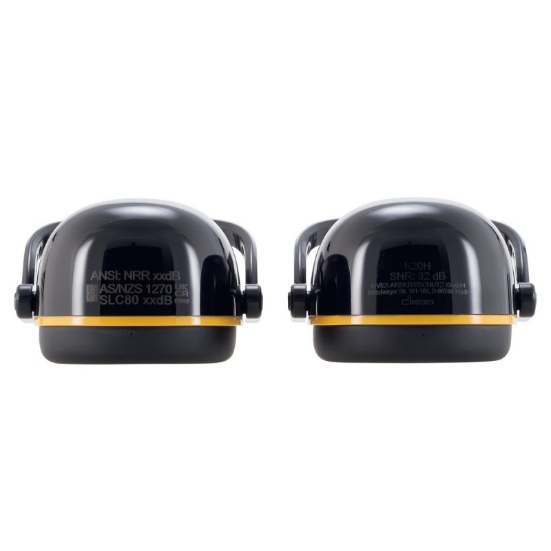OREJERA CASCO UVEX K20H SNR 30dB EUROSLOT 30MM