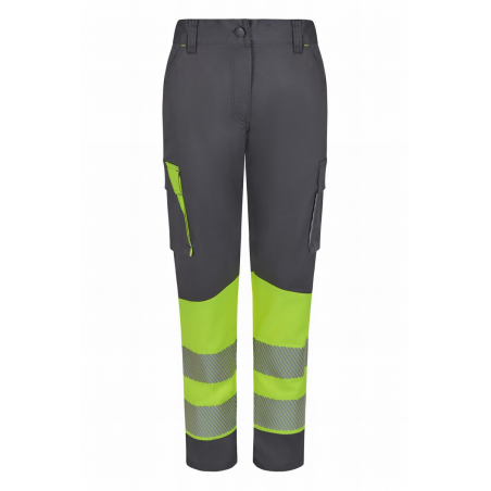 PANTALON HI-VIZ STRETCH PESR-COT-ELAST CiSEG COMBI MUJER