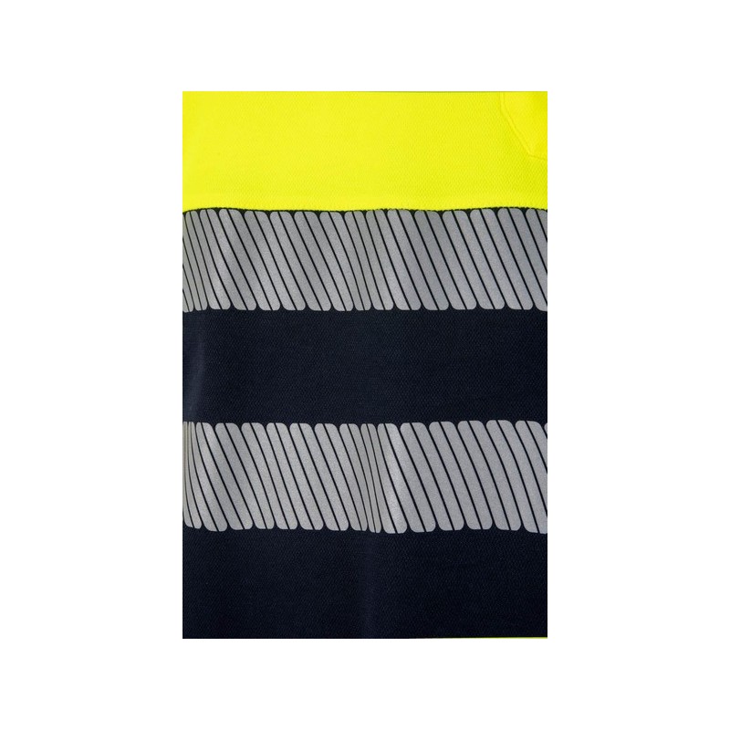 POLO HI-VIZ POLYCOTTON 150G COMBI CI-SEG M.CORTA